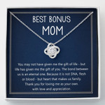 Bonus Mom Gift for Step Mother, Best Bonus Mom Necklace, Mother's Day Gift, Step Mom Gift for Stepmom Necklace