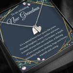 Initials Hearts Necklace, New Grandma Gift, Pregnancy Reveal Gift For New Grandmother, Gift For New Grandmother, First Time Grandma Gift