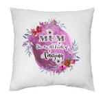 Mothers Day Pillow, Gift For Mom From Kids, Amazing Mom Pillow