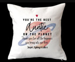 Mothers Day Pillow, Gift For Aunt From Kids, Auntie Aunty Pillow