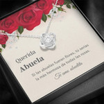 Abuela Necklace - Regalo Para Abuela - Best Latina Grandma - Abuelita Gift - Love Knot Jewellery - Elegant Pendant - Spanish Grandma