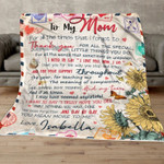 Personalized Mothers Day Blanket, Gift For mom From Daughter And Son, You Mean More To me Fleece Blanket
