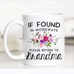 Mothers Day Mug, Gift For Grandma From Kids, Please Return To Coffee Mug