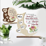 Custom Mother’s Day Cherrywood, Gift For Mom/ Grandma From Daughters And Sons, Thanks For All Special Things Decor Gift
