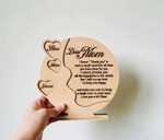 Custom Mother’s Day Cherrywood, Gift For Mom/ Grandma From Daughters And Sons, Thank You Small Words Decor Gift Mom