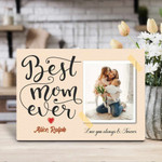 Personalized Mothers Day Canvas, Gift For Mom From Daughter Son, Best Mom Ever Canvas