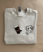 Custom Pet Portrait Sweatshirt (1 Pet per sweatshirt) Email us your pet's photo with order number to help@theshaggypaw.com