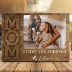 Personalized Mothers Day Canvas, Gift For Mom From Daughter Son, Mom I Love You Forever Canvas