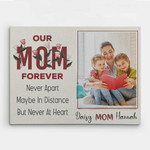Personalized Mothers Day Canvas, Gift For Mom From Daughter Son, Our Mom Forever Canvas
