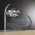 Mothers Day Gift, Custom Engraved Crystal Heart for Mom From Daughter/Son, You Are An Uncredible Woman