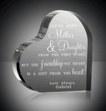 Personalized Custom Engraved Heart Mother / Daughter / Mother's Day / Mom
