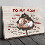 Personalized Mothers Day Canvas, Gift For Mom From Daughter Son, My Loving Mother My Hero Canvas