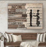 Mothers Day Canvas, Gift For Mom From Daughter Son, You Are A Never Ending Song In My Heart Canvas