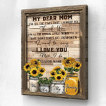 Mothers Day Canvas, Gift For Mom From Daughter Son, I Love Mom I Do Canvas