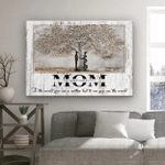 Personalized Mothers Day Canvas, Gift For Mom From Daughter Son, But To Me You Are The World Canvas