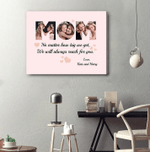Personalized Mothers Day Canvas, Gift For Mom From Daughter Son, We Will Always Reach For You Canvas