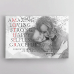 Personalized Mothers Day Canvas, Gift For Mom From Son, We Love You More Than Everything Canvas