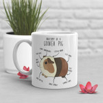 Guinea Pig Coffee Mug, Funny Guinea Pig Lover Gift, Cavy Cup, Gift for Her, Him, Birthday, Friend, Cavies, Cute Pet Animal, Anatomy, Mom Dad