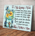 Mothers Day Canvas, Gift For Mom From Son, My Loving Mom This Mother Mine Canvas