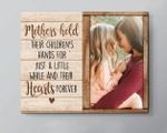 Personalized Mothers Day Canvas, Gift For Mom From Son, Mothers Hold Their Children's Canvas