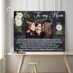 Personalized Mothers Day Canvas, Gift For Mom From Daughter Son, I Love You To The Moon Canvas