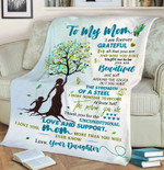 Mother's Day Gift To My Beautiful Mom I Love You Customized Blanket, Gift For Mom, Custom Gift For Birthday Personalized Gift For Mom
