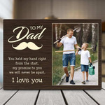 Personalized Fathers Day Canvas, Gift For Dad From Daughter Son, You Held My Hand Canvas