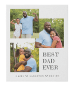 Personalized Fathers Day Canvas, Gift For Dad From Daughter Son, Best Dad Ever Canvas