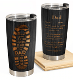 Personalized Fathers Day Tumbler, Gift For Bonus Dad From Daughter Son, Thank You For Stepping In Tumbler