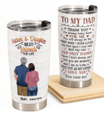 Personalized Fathers Day Tumbler, Gift For Dad From Daughter Son, Thank You For Always Being There For Me Tumbler