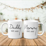 Personalized Fathers Day Mug, Gift For Dad From Daughter And Son, Daddy Mommy Mug