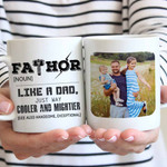 Personalized Fathers Day Mug, Gift For Dad From Daughter And Son, FATHOR Definition Mug
