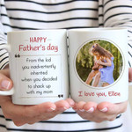 Personalized Fathers Day Mug, Gift For Dad From Daughter And Son, Happy Father’s Day, Stepdad Mug