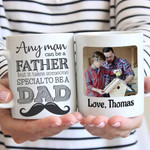 Personalized Fathers Day Mug, Gift For Dad From Daughter And Son, Special To Be A Dad Mug