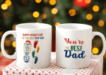 Fathers Day Mug, Gift For StepDad From Daughter And Son, You're The Best Dad Mug