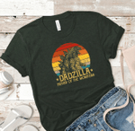 Fathers Day Tshirt, Gift For Dad From Daughter & Son, Dadzilla Father Of The Monsters Tshirt