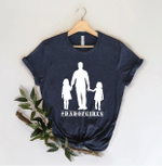 Fathers Day Tshirt, Gift For Dad From Daughter & Son, Dad of Girls Tshirt