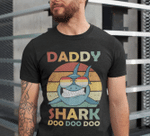 Fathers Day Tshirt, Gift For Dad From Daughter & Son, Daddy Shark Doo Doo Doo, Pappy Shark Tshirt