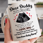 Personalized Fathers Day Mug, Gift For Dad From Daughter And Son, I Can Hardly Wait To Be In Your Arms Mug