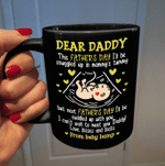 Fathers Day Mug, Gift For Dad From Daughter & Son, Expecting Dad Black Mug