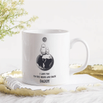 Fathers Day Mug, Gift For Dad From Daughter And Son, Moon And Astronaut Dad And Son Mug