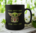 Fathers Day Mug, Gift For Dad From Daughter & Son, Best Dad Love You I Do Black Mug