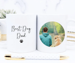 Personalised Fathers Day Mug, Gift For Dad From Daughter And Son, Dog Dad Mug