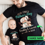 Our 1st Father's Day T-shirt & Baby Onesie, Dad and Baby Matching Shirts, Father and Son/ Daughter, Father's Day Gift
