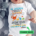 Hi Daddy Mommy Told Me That You Are Awesome Baby Onesie, Dad and Baby Matching Shirts, Father and Son/ Daughter, Father's Day Gift