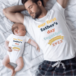Our First Fathers Day Together T-shirt & Baby Onesie, Dad and Baby Matching Shirts, Father and Son/ Daughter, Father's Day Gift