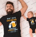 Our First Fathers Day Together, Beer Dad, Dad and Baby Matching Shirts, Father and Son/ Daughter, Father's Day Gift