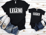 The Legend, The Legacy, Dad and Baby Matching Shirts, Father and Son/ Daughter, Father's Day Gift