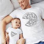 Pizza Slice, Dad and Baby Matching Shirts, Father and Son/ Daughter, Father's Day Gift