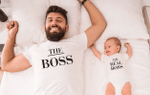 The Boss and The Real Boss, Dad and Baby Matching Shirts, Father and Son/ Daughter, Father's Day Gift